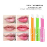 Pack of 03 Pink Magic Color Changing Lip Balm – Moisturizing & Natural Tint (Sunflower,Strawberry,Green Tea)